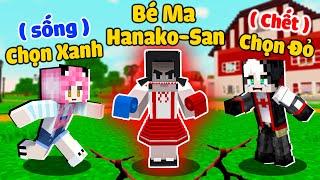 MỀU THỬ THÁCH TRIỆU HỒI BÉ MA HANAKO TRONG MINECRAFT*REDHOOD PHÁT HIỆN HANAKO SAN TRONG NHÀ VỆ SINH