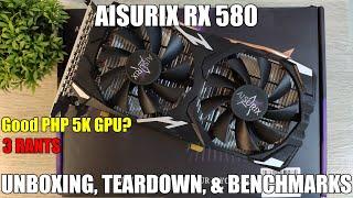 Aisurix RX 580 Unboxing Teardown and Benchmarks vs  RX 6400  GTX 1650  GT 1030