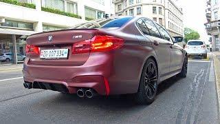 New 2019 BMW M5 F90s in Zürich LOUD Revs Accelerations & More Exhaust Sounds