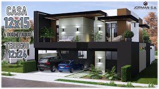 House Design  Modern House Design  12x15m 2 Storey  4 Bedrooms