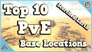 TOP 10 PvE Base Locations - Scorched Earth - Ark Survival Evolved