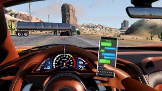 Texting & Driving Accidents 2  BeamNG.drive