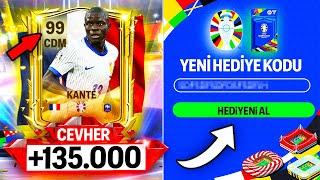 ÇABUK KULLAN  EURO ÖZEL HEDİYE KODU GELDİ 99 KANTE ÇIKTI 135 BİN CEVHER PAKET AÇILIMI FC Mobile