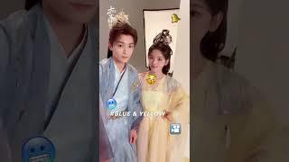 Yang Chaoyue and Ding Yuxi are wearing couple outfits.#七时吉祥 #Yangchaoyue #Loveyouseventimes