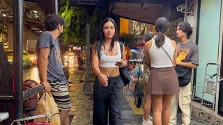4K Bangkok Nightlife 2024 Thermae Cafe Sukhumvit Road Boom Boom Freelancers.