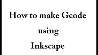 Export G-code using Inkscape