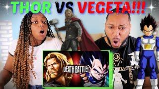 Death Battle Thor VS Vegeta Marvel VS Dragon Ball REACTION