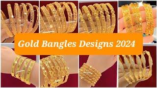 Dubai gold bangle designs 2024  gold bangles designs2024  #shakeelakanwal#goldbanglesdesigns