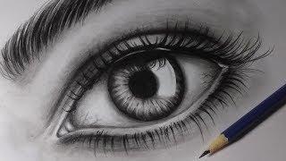 Como desenhar um olho realista How to draw realistic eye