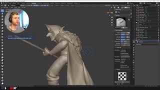 Stream Sculpting in Blender 2.90 - Goblin Miniature for D&D