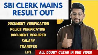 SBI Clerk Document Verification & LPT Process  All Doubt Clear in One Video #sbija23