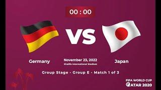 LIVE Germany vs Japan  Live Stream FIFA World Cup QATAR 2022 Football  Match Todat Streaming