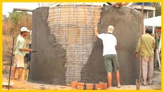 AMAZING TECHNIQUES  Traditional Water Tank Construction Process