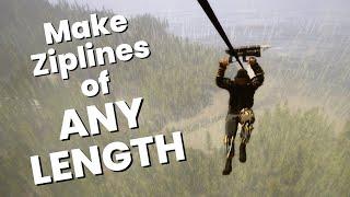 Make Super Long Ziplines EASILY  - Sons of the Forest Guide