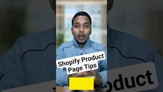 #shorts Shopify Product Page Tips #youtubeshorts