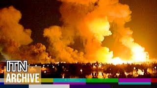 Iraq War Shock and Awe Assault on Baghdad Begins 2003