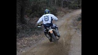 When a russian rider is late- Husqvarna te 300 full throttle