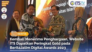 Website ITS Dapatkan Peringkat Gold pada BeritaJatim Digital Awards 2023