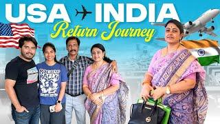 USA ️ India  Return Journey  Jayaprada Challa  Emotional  Family Vlogs