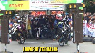 Latihan Resmi Drag Bike SULBAR POLEWALI MANDAR FULL RACE