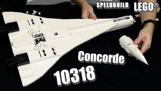 LEGO 10318 Speedbuild  LEGO Concorde  Speed Build 10318  LEGO 2023  LEGO Airplanes Icons Creator