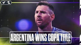 Lionel Messi Argentina end Colombias 28-game unbeaten run to win 2024 Copa América  OneFootball