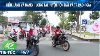 Diễu hành và dâng hương tại huyện Hòn Đất và TP. Rạch Giá I THKG