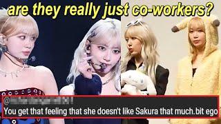 are Sakura & Chaewon just co-workers? SsamKkura REAL moments 2018-2024