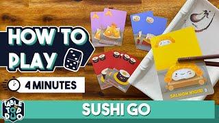 How to Play Sushi Go in 4 minutes Family Card Game Gamewright Games