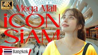 BANGKOK iCONSiAM Mega Mall in Thailand The Luxury Shopping big Mall 4K HDR Walking Tour