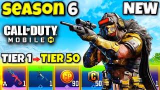 *NEW* SEASON 6 BATTLE PASS MAXED in COD MOBILE 