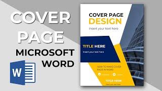 Project Cover Page Design - How To Make A Cover Page In Ms Word