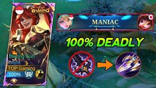 LAYLA GUIDE TO DESTROY META ROGER IN SOLO RANK 100% deadly Build Top Global Layla 2024 - Mlbb