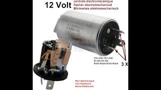 centrale de clignotants - Blinkrelais rund elektromechanisch - 14361