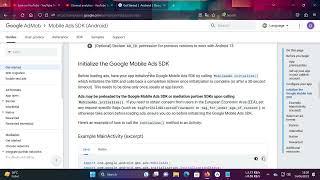 UPDATE MOBILE ADS SDK ADMOB TO ANDROID STUDIO 2023