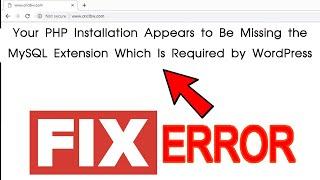 LIVE How to solve PHP installation appears to be missing the MySQL extension?