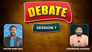 JESUS CHRIST THE ONLY SOLUTION LIVE  Debate With Shiva Shakthi Karunakar Sugguna  Pastor John Paul