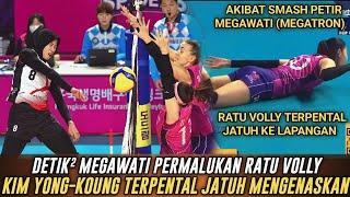 Detik² Megawati Hangestri Permalukan Ratu Volly Korea Smash Megatron Buat Kim Yong-Koung Terpental