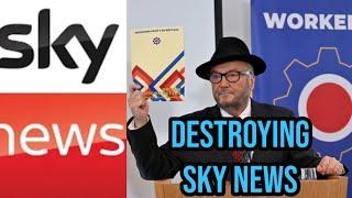 Sky News reporter left stumped as George Galloway exposes TV channel’s biases  Janta Ka Reporter