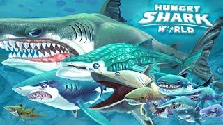 ALL SHARKS + TIPS & STRATEGIES - Hungry Shark World  GamePlay  HD