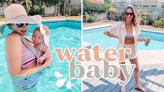 Babys First Time in the Pool & Our New Favorite Baby Wrap — A Sunny FL Labor Day in The Life VLOG