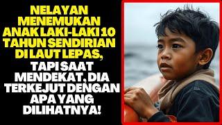 Nelayan Menemukan Anak Laki Laki Sendirian di Laut dan Terkejut Saat Mendekat