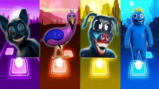 Cartoon Cat vs Garten Of BanbanOpila Bird vs Cartoon Dog vs Rainbow FriendsBlue  Tiles Hop