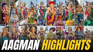 Highlights of Mumbai Ganpati Maha Aagman 2024️  120 Ganpati Arrivals  Mumbai Ganpati 2024