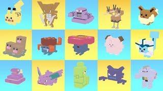 ALL POKEMONS EVOLUTIONS in ONE VIDEO - Before and After the Evolution Pokemon Quest