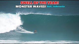 Swell Of The YEAR in Bali Indonesia 2024 20ft Waves??