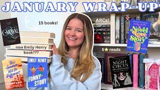 January reading wrap-up 15 books new releases 5⭐️ reads
