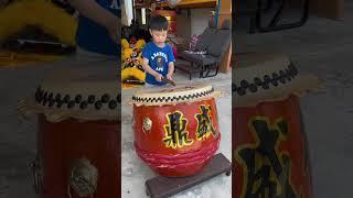 How KJ Beat a Lion Dance Drum for the First Time Ever #shorts