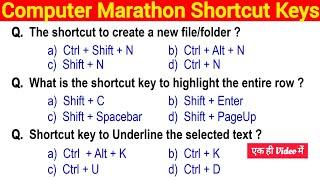 All Computer Shortcut Keys  Windows MS Word Excel PowerPoint  Important Questions