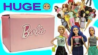 Biggest Haul Giant Box of  Barbie Tall Petite Curvy Fashionistas